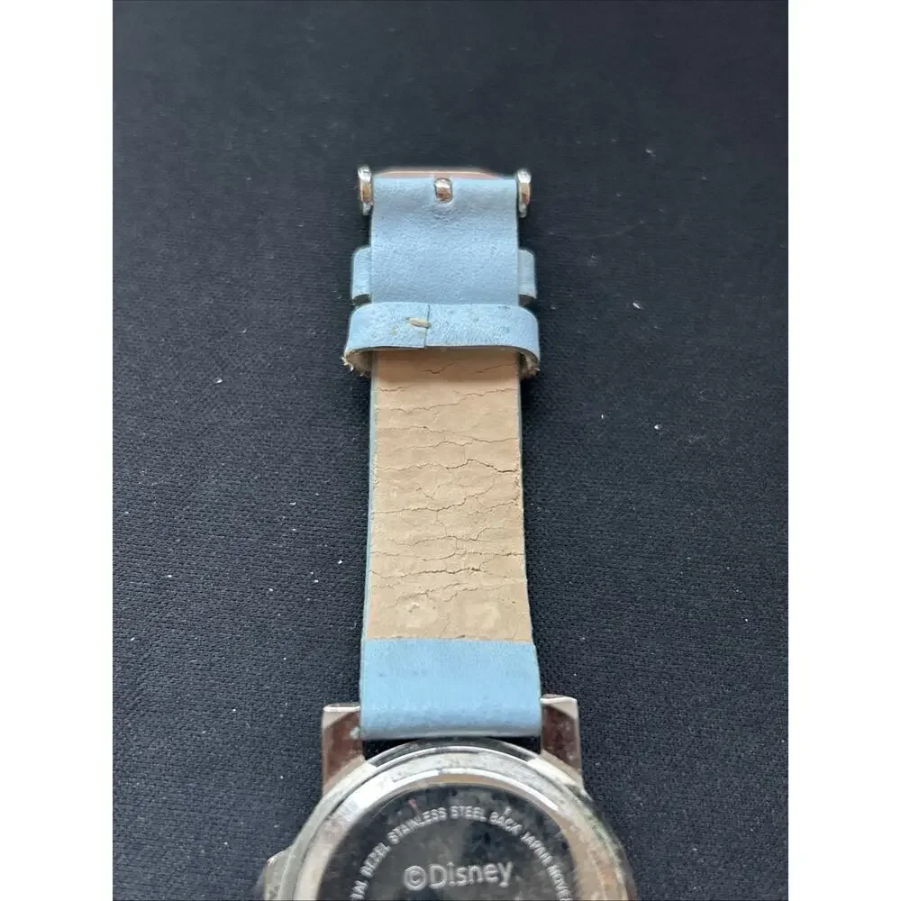 Disney Hannah Montana Silver Tone Blue Band Kids Watch